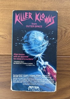 Killer Klowns From Outer Space 1988 VHS Horror Media 1989