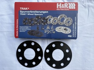 H&R Spurverbreiterung 3mm schwarz für VW Golf Lupo Polo Scirocco 6mm Achse 4 100