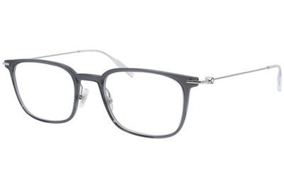 Mont Blanc Established MB0100O 001 Eyeglasses Men's Silver/Grey Optical Frame