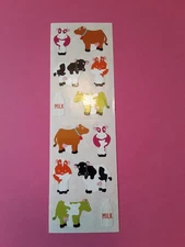 Mrs Grossman's Chubby Cows sticker strip