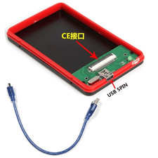 New ZIF/CE to USB 1.8"in 40Pin HDD External Hard Drive SSD Convertor Enclosure