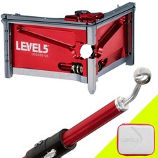 LEVEL5 Drywall Tools - 4" Corner Finisher (Angle Head) + 54" Handle | 4-535