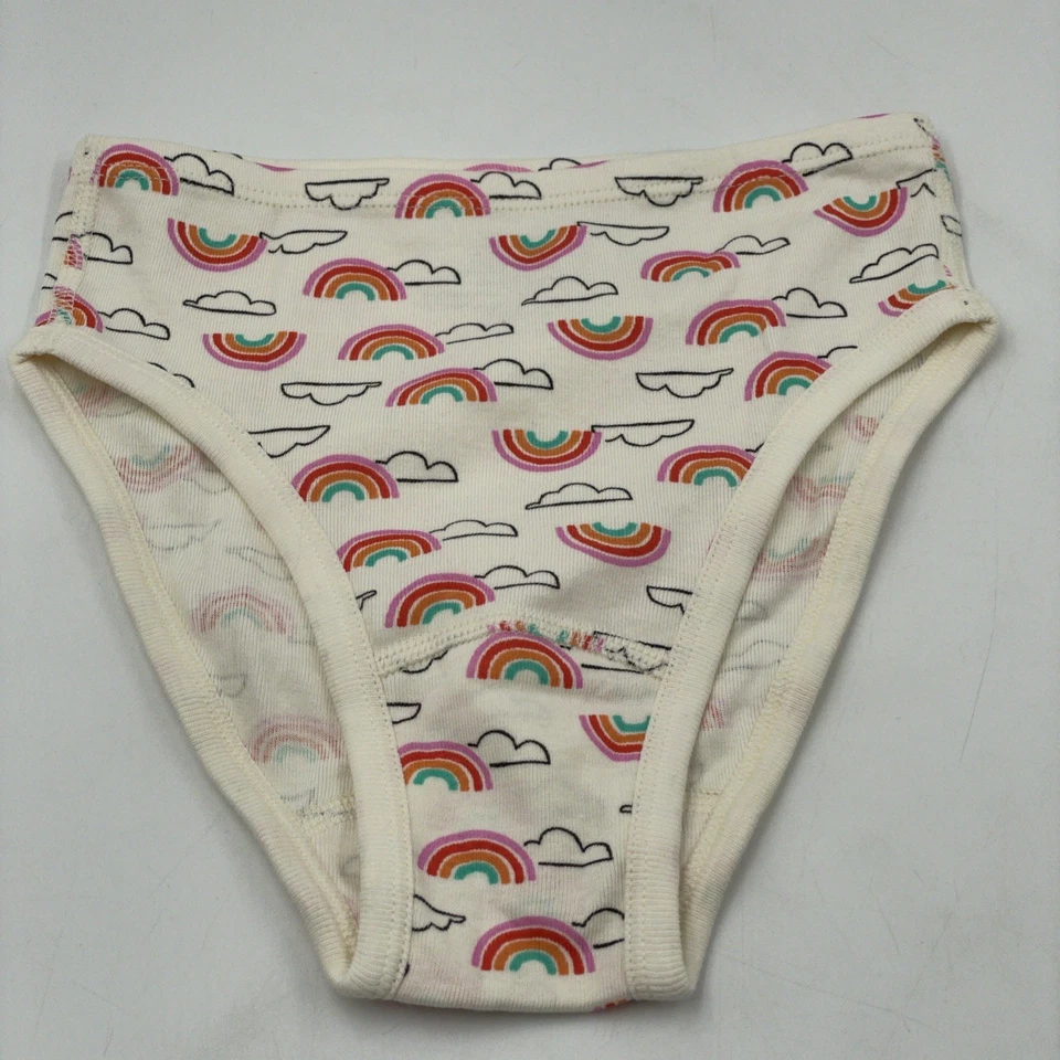 3 Nuevas Bragas Hanna Andersson Hipster Niña Ropa Interior Sólidas Arco Iris Talla M Foto 3 de 4
