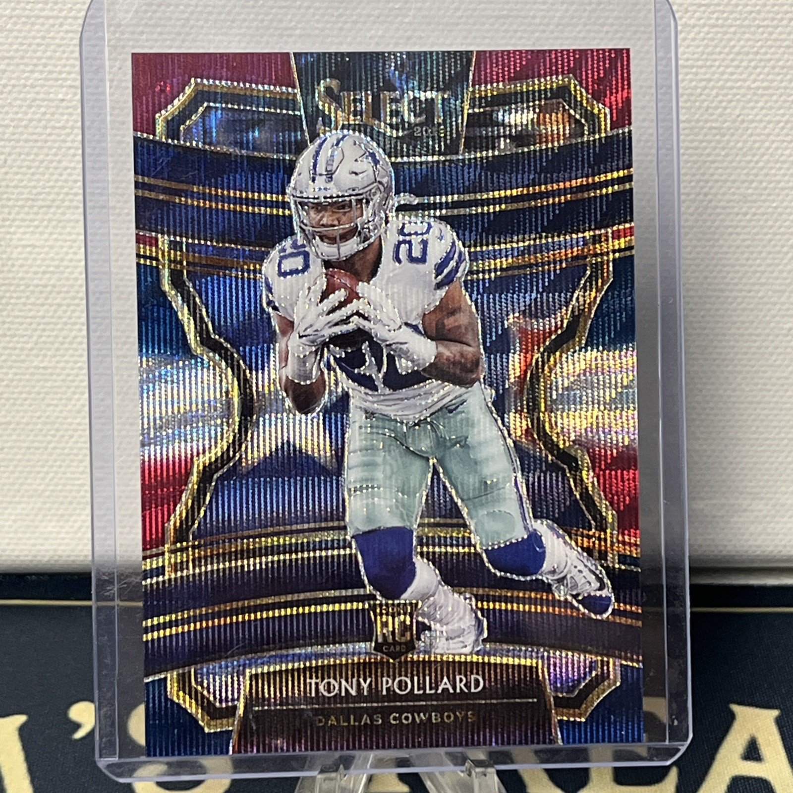 Tony Pollard 2019 Panini Select Prizm #99 Rookie Concourse Level Tri Color /199