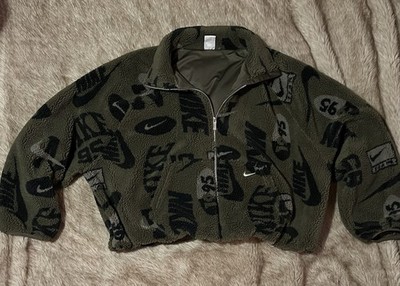 Nike Hochflorige Fleecejacke.  Gr. 2XL Medium Olive *neuwertig*