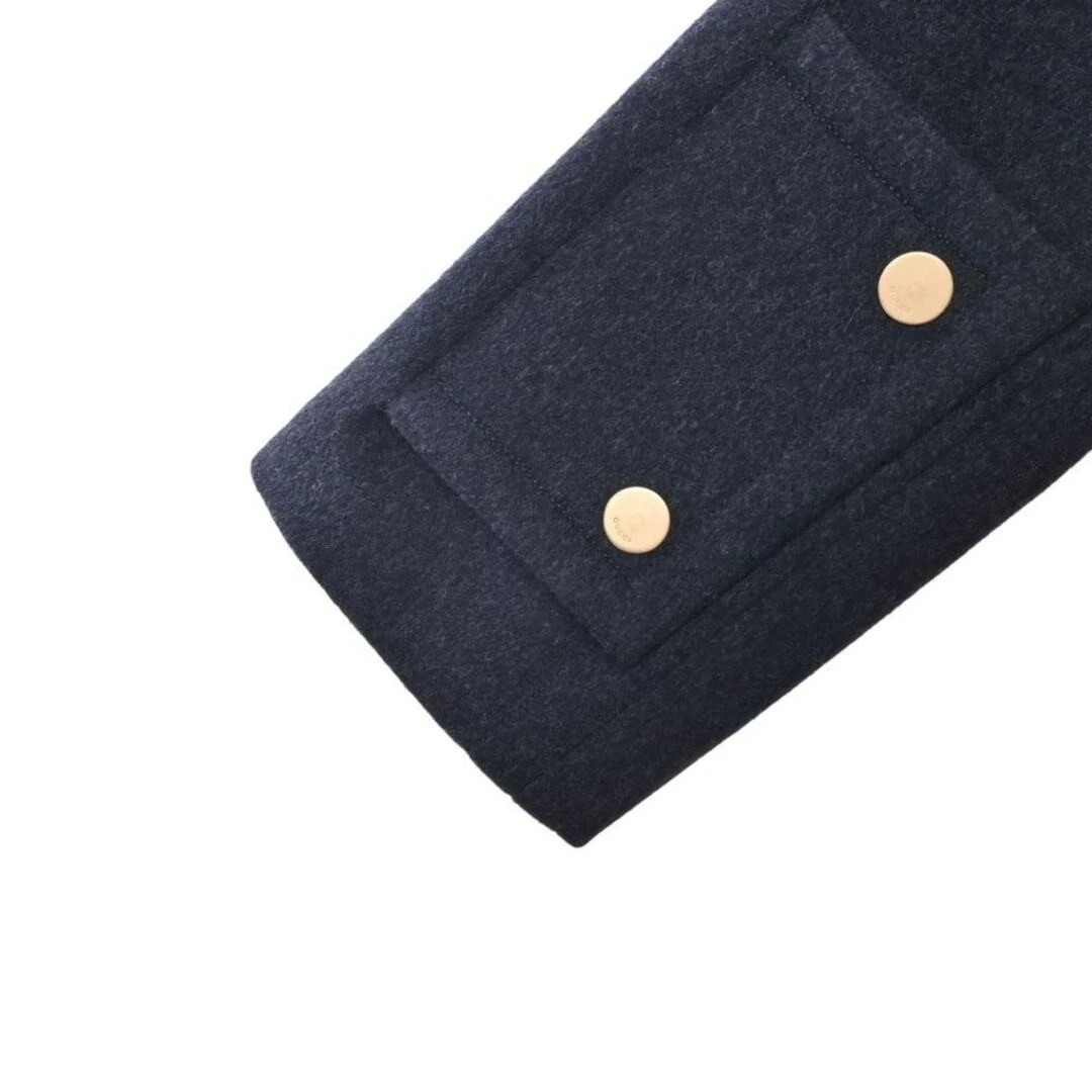 Cappotto Gucci misto cashmere collo alto usato0