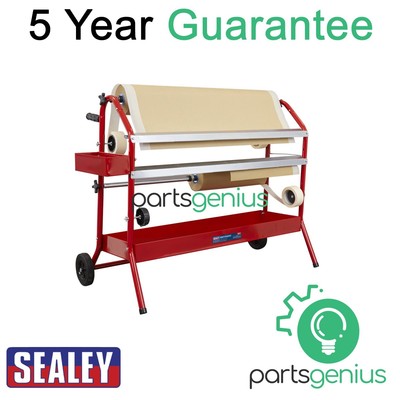 Sealey Abdeckpapierspenderwagen 2 x 900 mm Rollen MK67