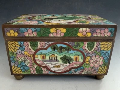 Multi-Color Vintage Original 1900-1940 Antique Chinese Boxes for