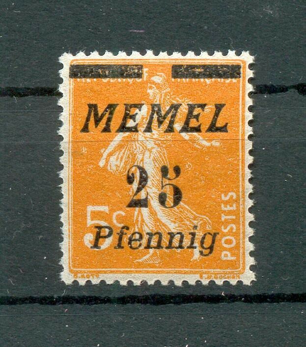 Memel 58I ABART MNH POSTFRISCH BPP (72709