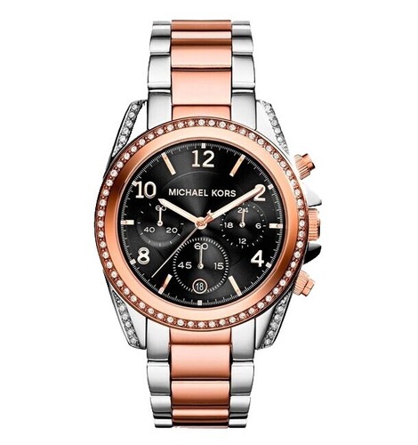 Michael Kors MK5829 Everest Black Dial Black IP Stainless 