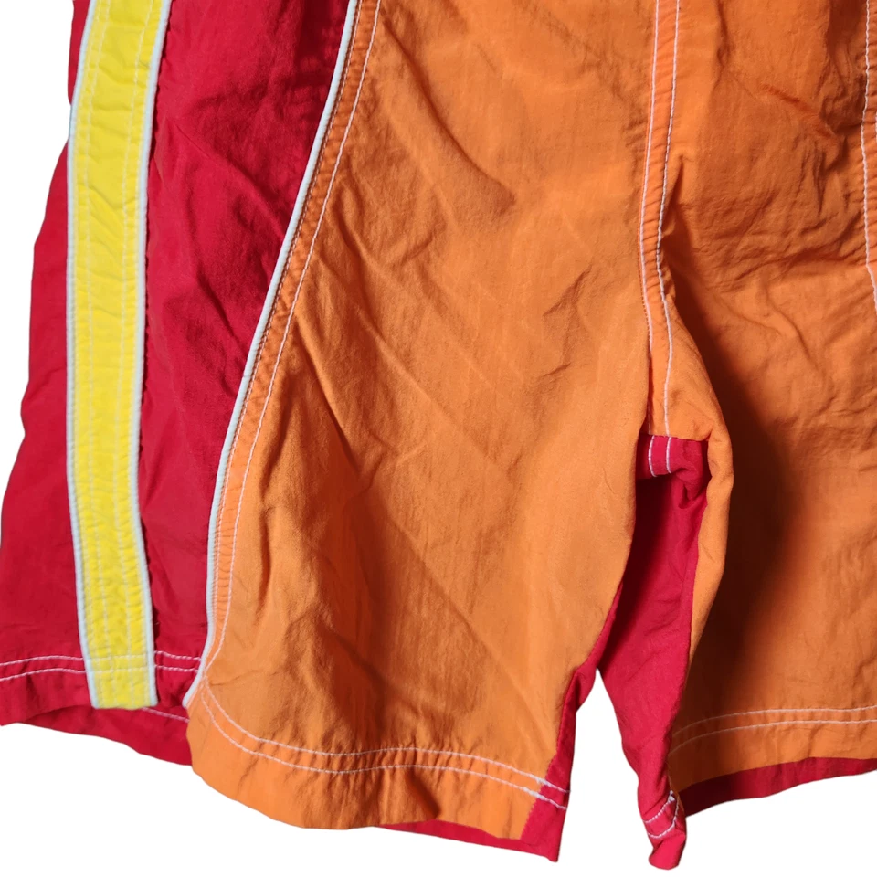 Bañador corto vintage Sand N Sun para hombre forro de malla juvenil talla L 14-16 naranja Foto 4 de 4
