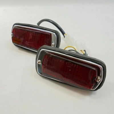 Datsun 620 Pickup Clear Turn Signal Side Marker Lights - 1 Pair (Left & Right)