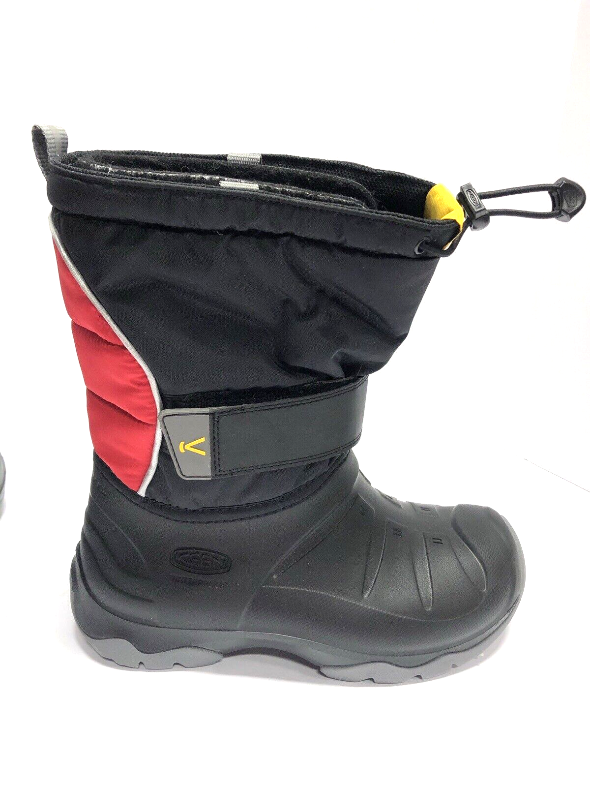 Stivali impermeabili Keen Lumi II ragazzo taglia 5M nero rosso