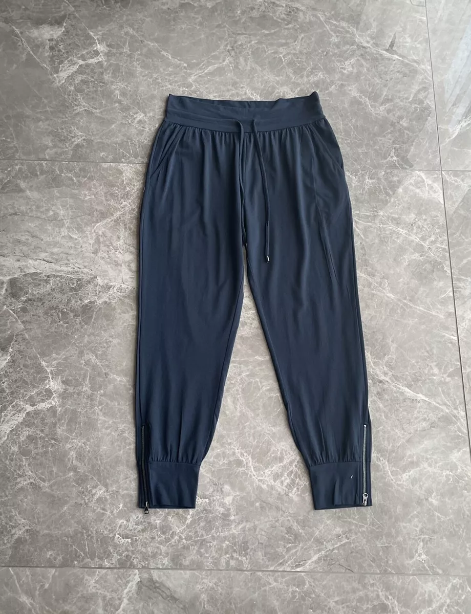 Navy harem cheap trousers uk