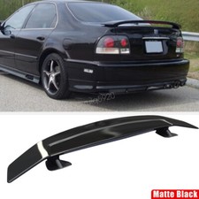 For Honda Accord Sedan Coupe 46 Matte Blk Rear Trunk Spoiler Lip Roof Tail Wing