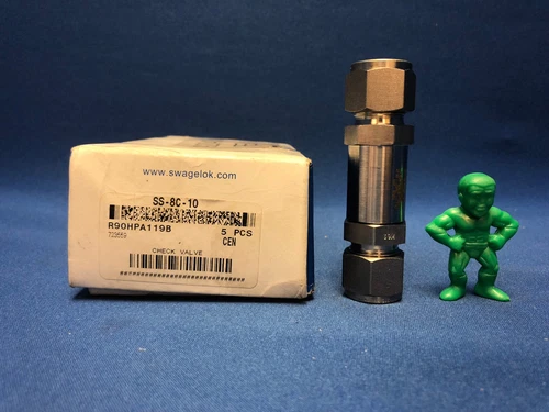 Swagelok SS-8C-10 Poppet Check Valve Fixed Pressure 1/2" Tube Fitting 10 psig
