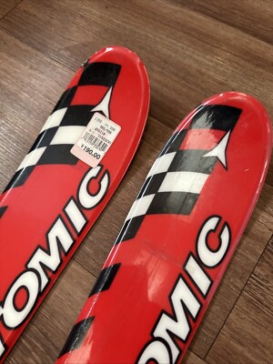RARE Atomic Race:5 100cm Red Skis Excellent condition (No binding