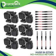 6x Ignition Coil & Ignition Wire Set for Mercedes-Benz C240 V6 2.6L UF359