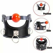 BDSM Restraint Neck Collar Slave PU Leather SM Choker Adult Couples Cosplay Game