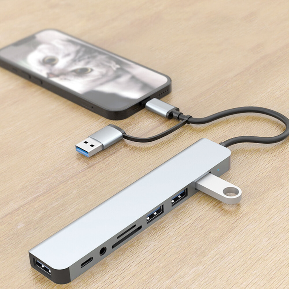 USB TypeC Hub for Laptop with Multiple Ports Splitter Extender