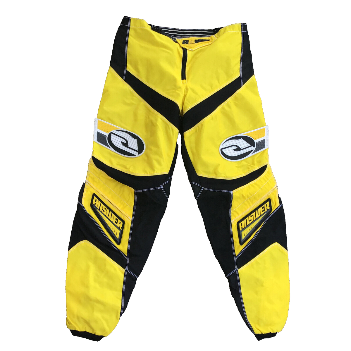 Answer Racing Syncron Motorcycle Pants Yellow Womens Black Size 34