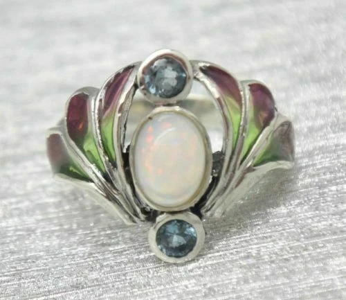 Echtschmuck-Ringe aus Edelstein Topas Cabochon