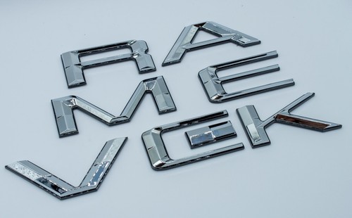 Chrome Black Tailgate Insert Letters Badge For MAVERICK Emblem 2022-2024 - Picture 4 of 11
