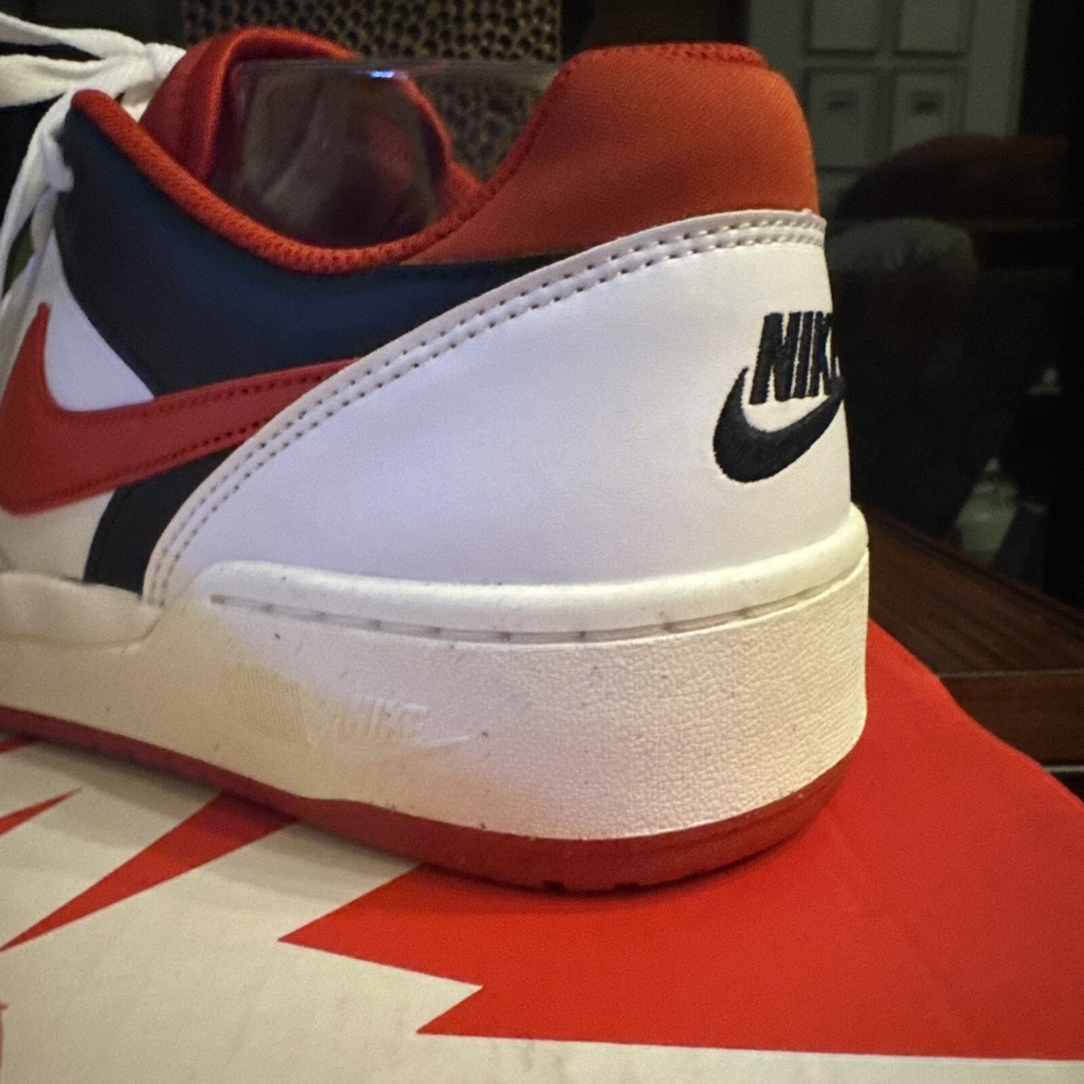 New Nike FB1362-102 Men\'s Full Force Low Shoes Sneaker Red White Size 9.5 0f02cbf7a792359e597e0858b98472  main image 2