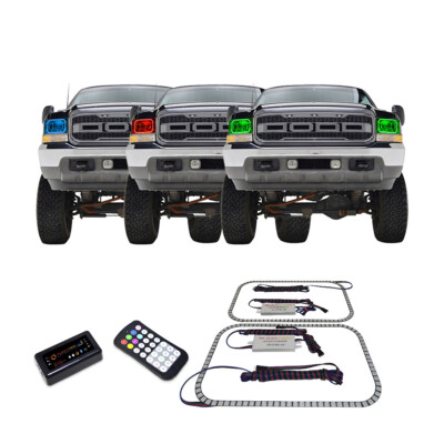 RGB Multi Color Bluetooth Headlight Halo kit for Ford F-250 Super Duty 99-04
