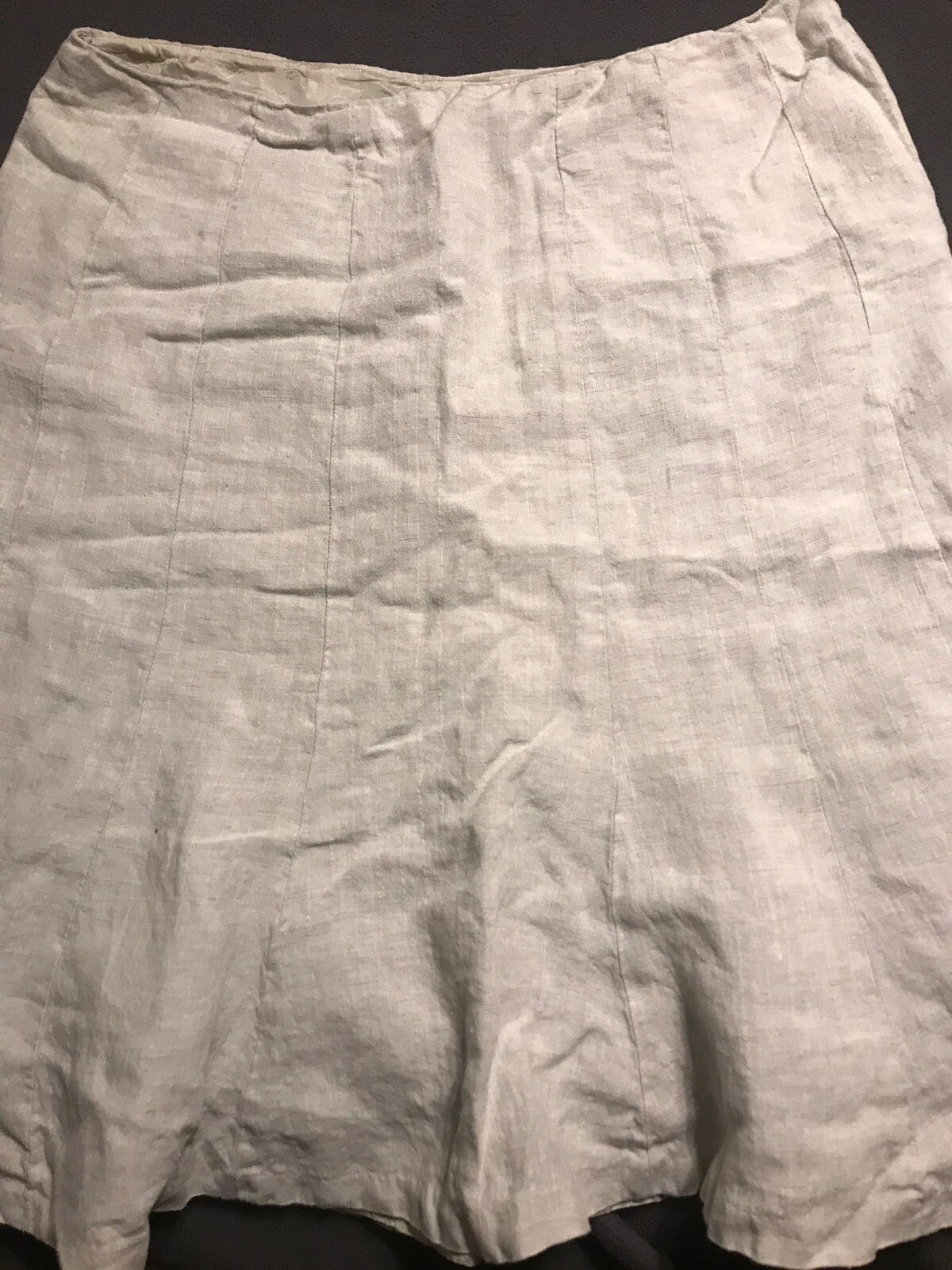 Lauren Ralph Lauren Tulip 100% Linen Skirt Womens Light Green Size 14