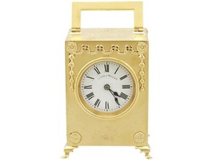 PETITE PENDULETTE D'OFFICIER ou voyage avec écrin d'origine et clef XIX PETITE PENDULETTE D'OFFICIER ou voyage avec écrin d'origine et clef XIX