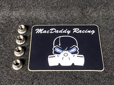 MacDaddy Racing TITANIUM 12 Point Nuts for Banshee Cub DM Cylinder M8x1.25