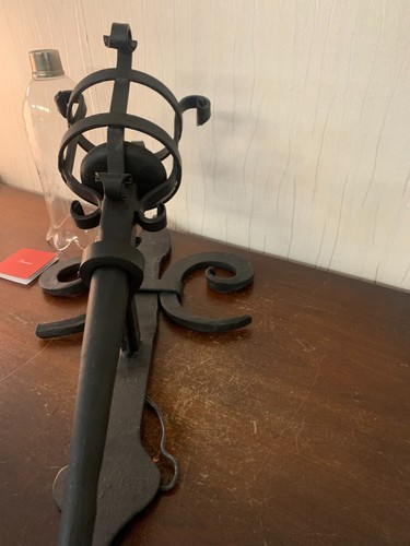 2 Appliques Forged Iron short With Globe IN Crystal Baccarat (Price per Unit) - 第 13/13 張圖片