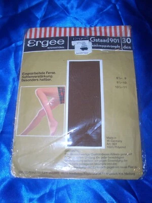 VINTAGE Ergee Gstaad Nylons Strapsstrümpfe Gr. 9,5-10 paola Stockings OVP - Bild 1 von 2