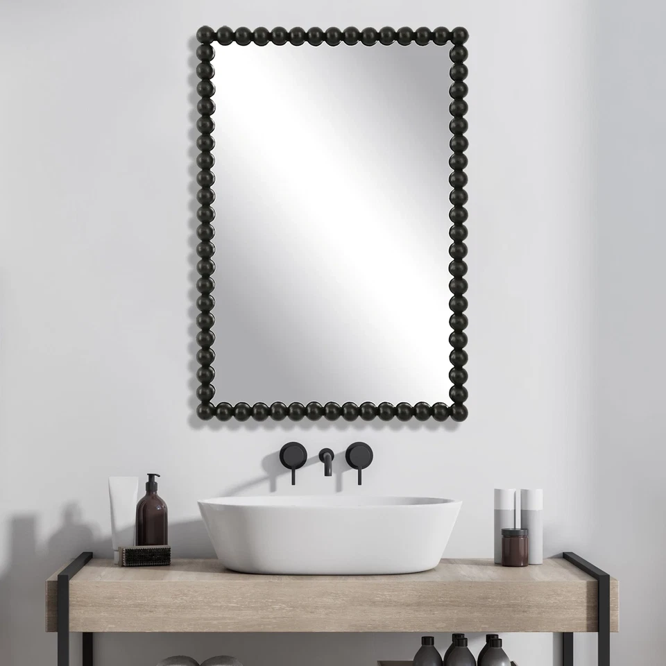Serna Black Vanity Mirror - Image 2 of 4
