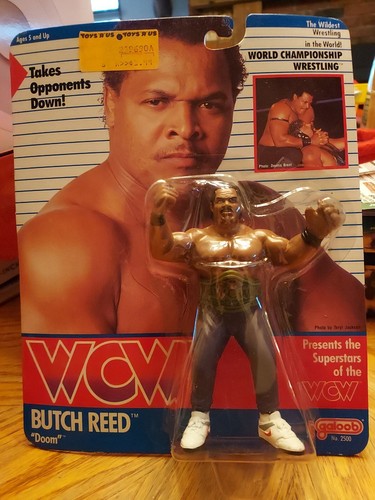 Butch Reed of Doom 1990 MOC WCW Galoob rare wrestl...