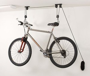 Details About Bike Lift Hoist Garage Ceiling Pulley Hanger Bicycle Storage Rack Kayak Ladders