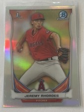 2014 1st Bowman Chrome Refractor CDP113 Jeremy Rhoades Angels