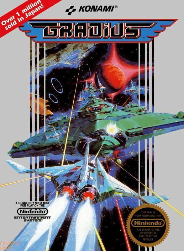 GRADIUS Classic Vintage Arcade Nintendo Atari Sega Poster - POSTER