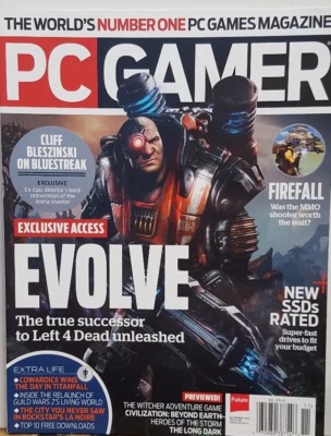 PC Gamer November 2014 Exclusive Access Evolve Left 4 Dead FREE SHIPPING CB