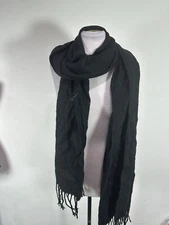 Women’s Black Colored Rectangle Scarf 