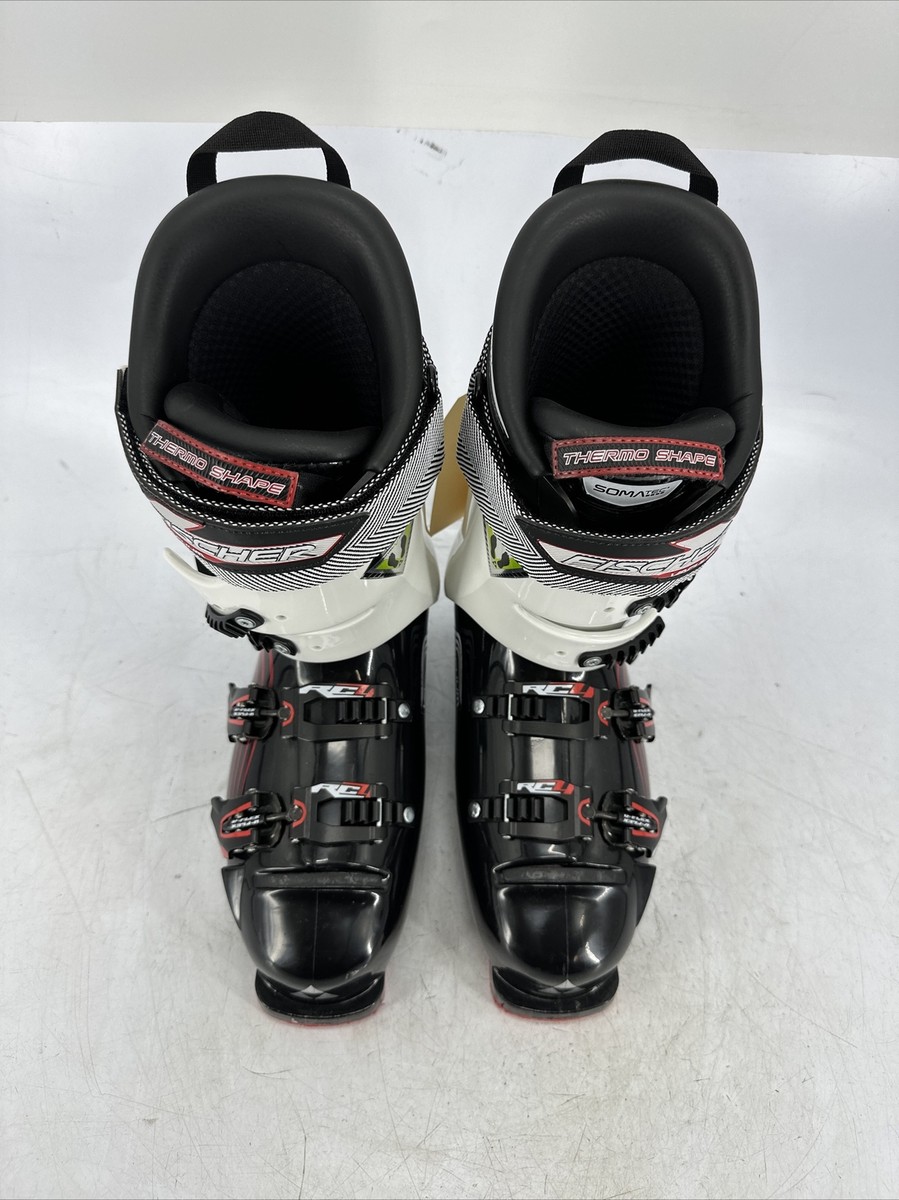 Fischer Vacuum RC4 Thermo Shape Men's Ski Boots Size 27.5 Red