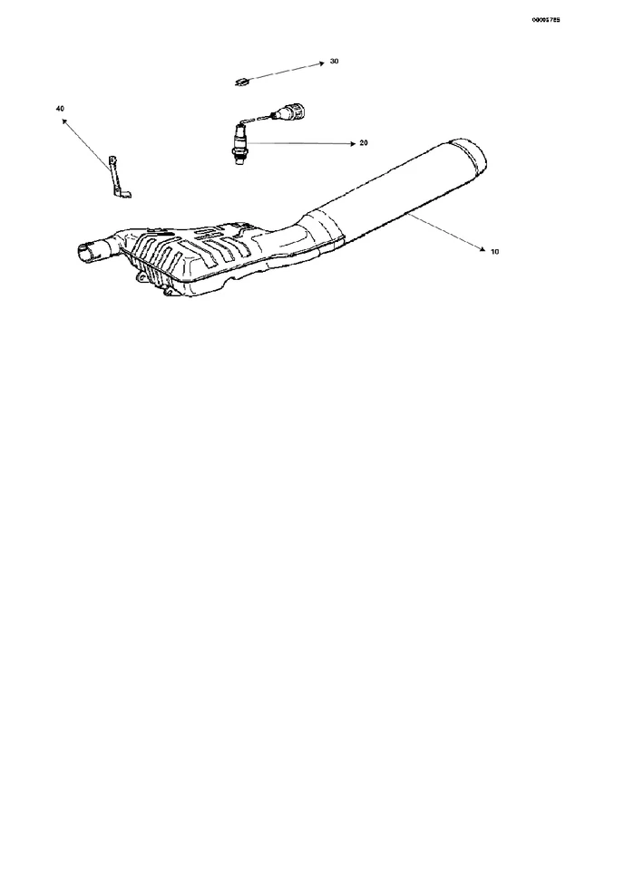 Sensor de oxígeno OEM '95-'01 BMW R1100RT (11781464492) {P1101} Foto 4 de 4