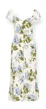 Reformation Breanna Riviera Hydrangea Floral Print Dress - Size 12