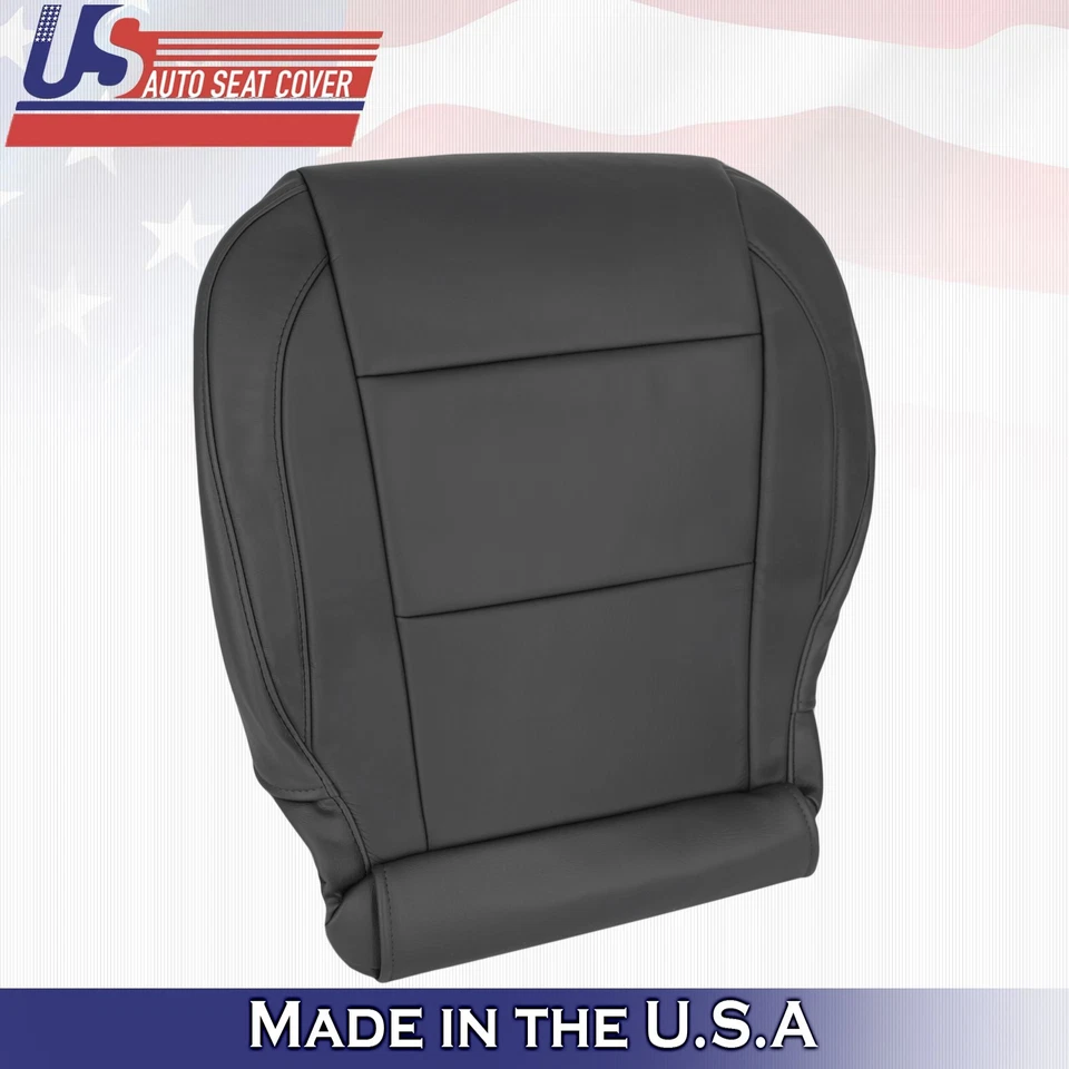 2005 to 2015 For Nissan Armada Titan Driver Top & Bottom Leather Covers Black - Image 4 of 4
