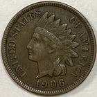1906 Indian Head Cent Choice Extremely Fine XF+ Coin #18000