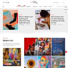Art Blog Websites Design for Sale with Free VPS Web Hosting
