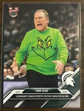 2024-25 Topps Bowman U Now NCAA #34 Tom Izzo Michigan State Spartans Grinch