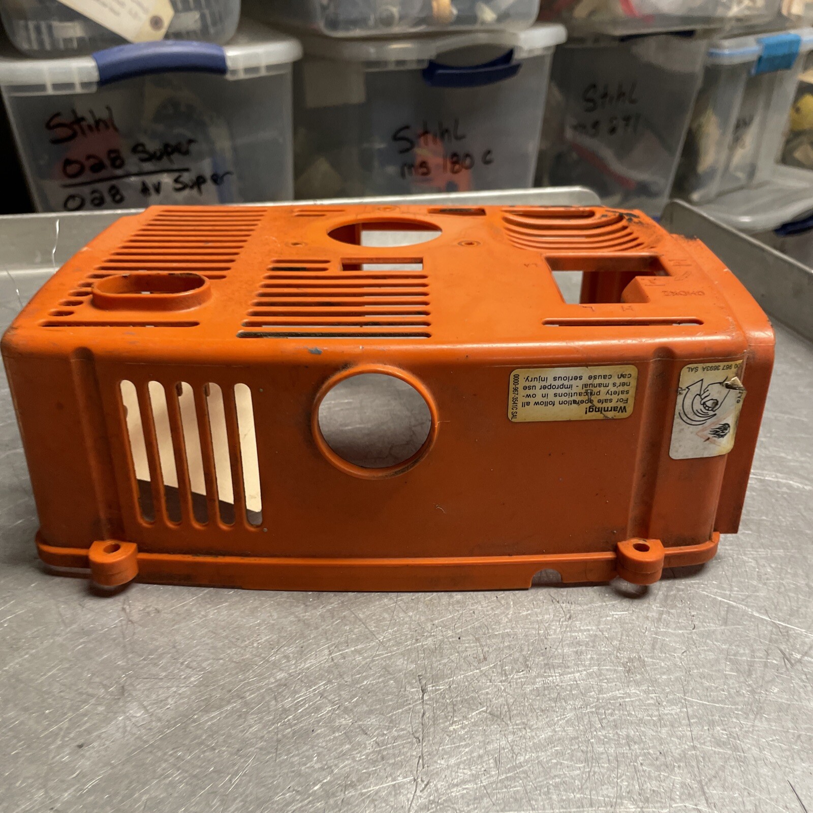 OEM GOOD USED STIHL BR320 BACKPACK BLOWER ENGINE SHROUD COVER 4203 706