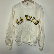 Vintage 1980  s Georgia Tech Crewneck, Deadstock NWT, Size Adult Medium